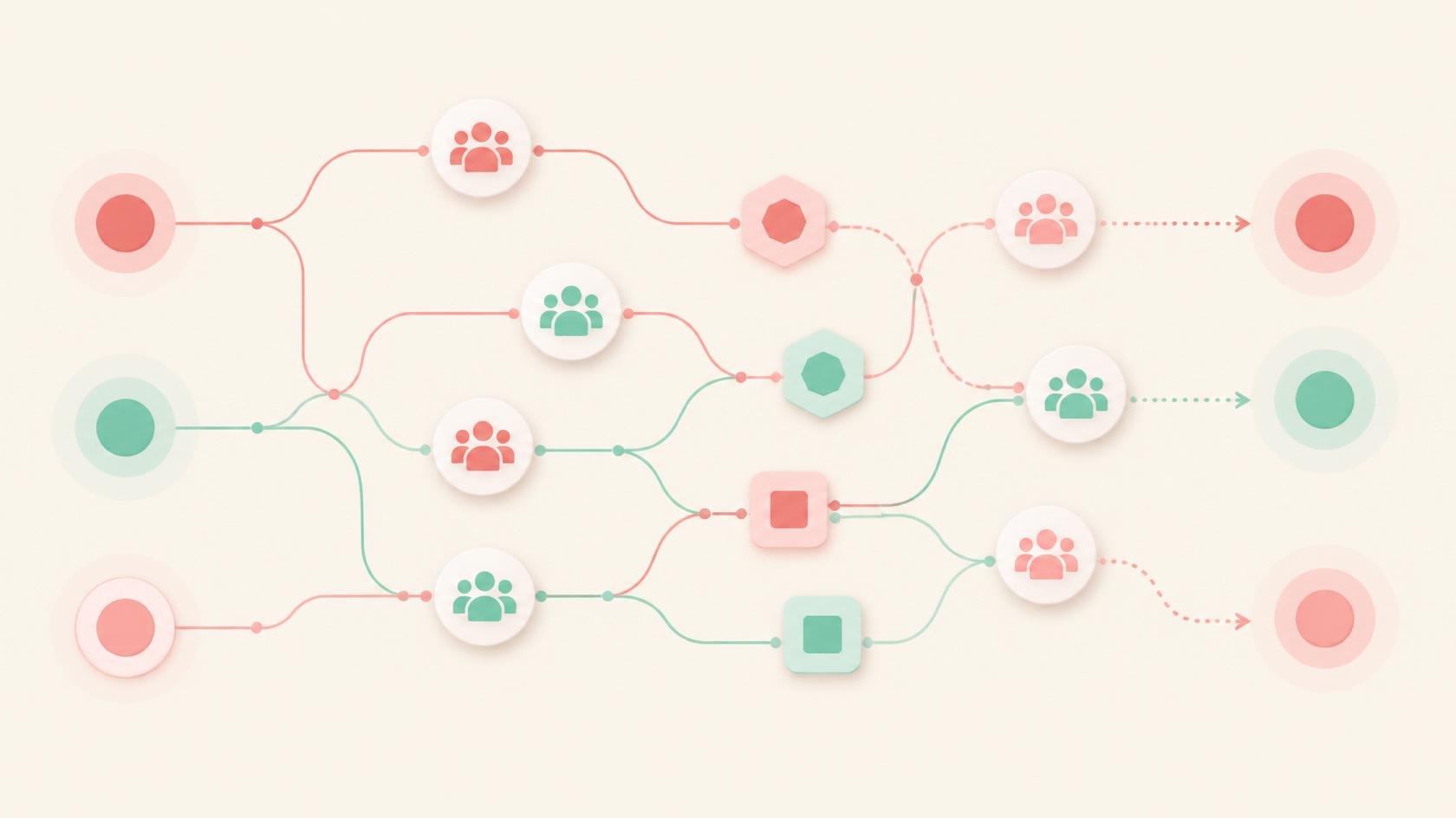 A network map of cross-team dependencies