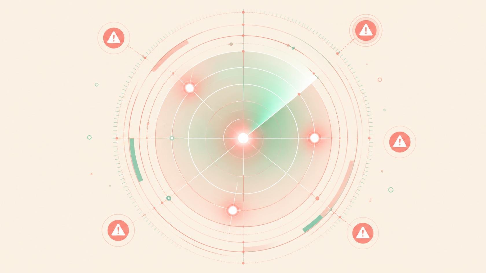A radar surfacing emerging execution risks